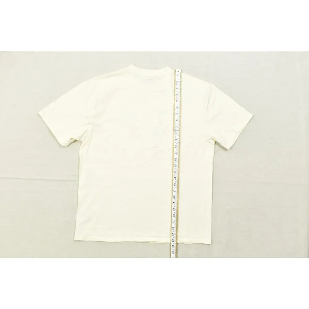 GUESS Originals Men's Size M Cream Short Sleeve Graphic Tee Retro Logo Cotton T- - Picture 4 of 8